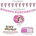 BELLA BAYS Unicorn Party Supplies Pack, Comes Disposable Tableware Birthday Party Decoration Set, Serve 10, All-in-One Value Kit, Perfect Kids. Includes 16 Varieties 126 Pieces