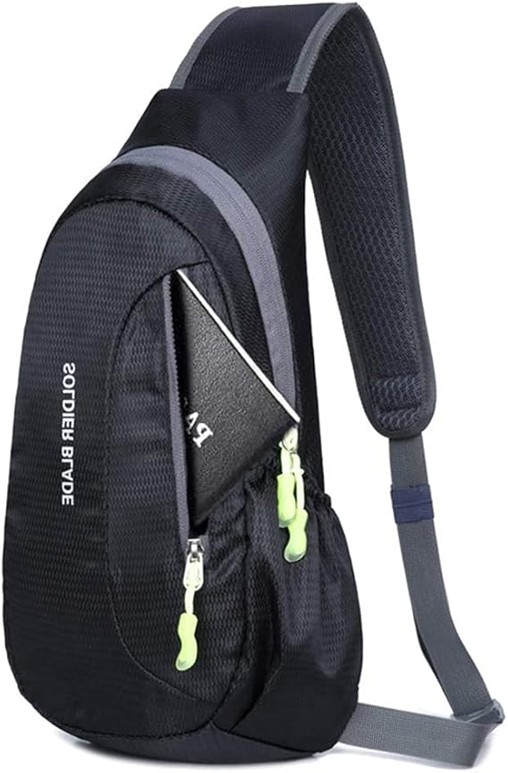 Waterproof Lightweight Nylon Sling Rucksack Bag, Shoulder Bag Hiking