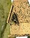 Handmade Edible Birdhouse- TALL DARK- Unique Reseedable Bird Feeder Wooden Birdhouse Covered w/ Birdseed- Made in the USA