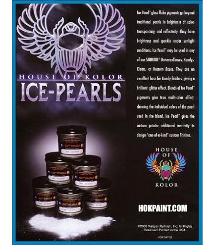 Amazon.com: House of Kolor Ice Pearls Blue II (2 oz.) : Automotive