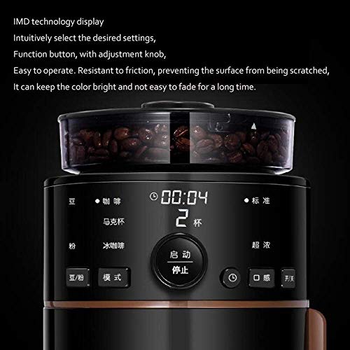 Kaffeemaschine Kaffeemaschine Sojamehl Dual-Use-Edelstahl-Filter 24 Stunden Reservierungsfunktion Anti-Dry Schutz… – Bild 5