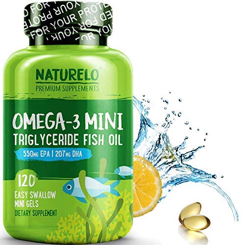 NATURELO Premium Omega3 Fish Oil 1100 mg Triglyceride Omega 3 High