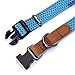 Mile High Life | Reflective Nylon Dog Collar | Small Dog Collar | Medium Dog Collar | Large Dog Collar | Leather Dog Collar(Blue Medium Neck 13″-17″ -40 lb)thumb 3