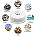 Photoelectric Smoke Detector, 5 Packs Portable Smoke and Fire Alarm Sensor with 9V Battery Operated,UL Listed