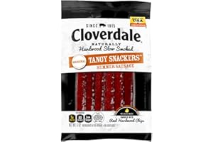 Cloverdale Tangy Snackers Summer Sausage 6 Ounce - Mini Snacking Summer Sausages, Meat Snacks, 6 Snack Size Summer Sausage Sticks, Soft Bite Meat Sticks