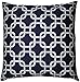 JinStyles Accent Decorative Throw Pillow Cover, Square, Trellis, Blue, 18 x 18, 1 Cover