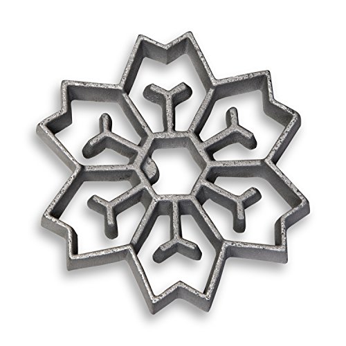 Honey-Can-Do 7130 2-In-1 Snowflake Rosette Iron