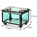 Turquoise Blue Stained Glass Ring Box Small Jewelry Trinket - J Devlin Box 325-3