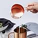 Copper Stainless Steel Measuring Cups, Set of 4 - Gorgeous & Heavy Duty, Mirror Polished, Ideal For All Ingredients