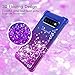 GPNP Case for Samsung Galaxy S10 Plus,Galaxy S10+ Case,Gradient Quicksand Floating Four Reinforced Corners TPU Bumper Cushion Protective Shockproof Phone Cover for Girls Women 6.4 Inch,Blue/Purple