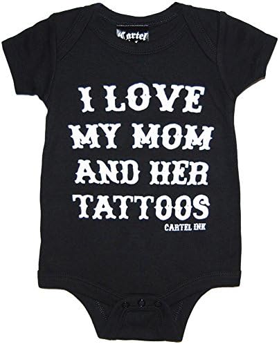 Cartel Ink I Love My Mom and Her Tattoos One Piece Black 12M