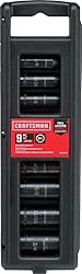 Craftsman Impact Socket Set, SAE, 3/8-Inch, 9-Piece