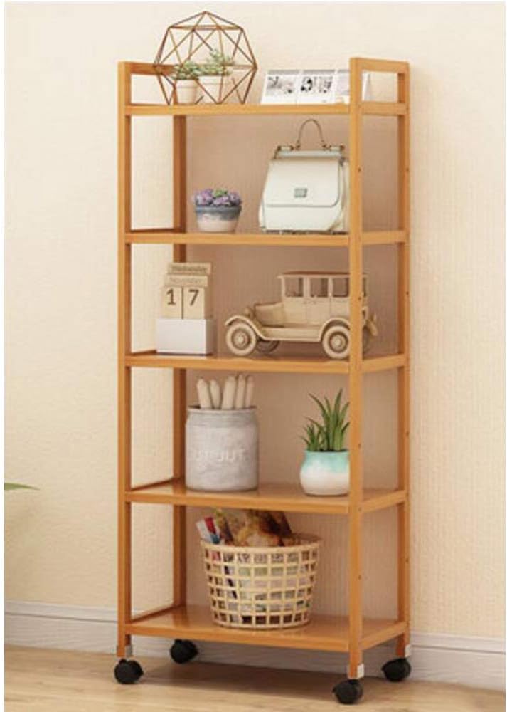 Amazon Com Pllp Wall Mounted Decorative Racks Shelving 5 Tier Bamboo Ladder Shelf Multifunctional Plant Flower Display Stand Storage Rack Bookcase Bookshelf Natural Clear 5025135cm Home Improvement
