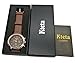 Kteta Men's Watch Classic Business Casual Chronograph sports Quartz Analog Leather Wristwatches(Brown)