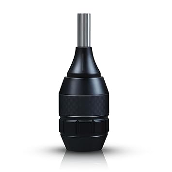 Dragonhawk Mast Cartridge Grip Adustable Hand Grip for Tattoo Artist WG116 (Black)