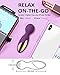 Mini Wand Massager - BOMBEX Mini Q, Rechargeable Personal Massage Wand, 12X Speeds Cordless Portable Deep Tissue Massager for Back Neck Shoulder, Sports Recovery (Charming Purple)