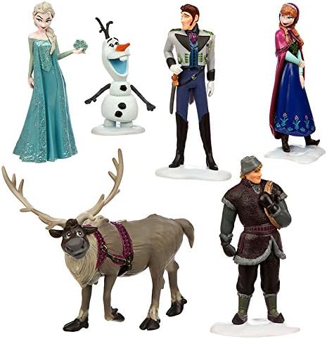 Angel Impex 6 Pcs Snow Sisters Froze Characters Collectibles for Kids