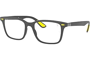Ray-Ban unisex-adult RX7144M Scuderia Ferrari CollectionPrescription Eyewear Frames