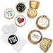 75th Birthday Party Favor Stickers - Multi-Colored (324 Count)
