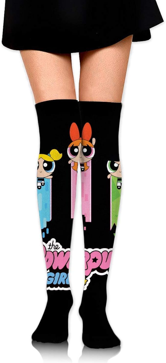 Yuanmeiju Powerpuff Girls Mens WomensHigh Socks Stockings Funky Tube
