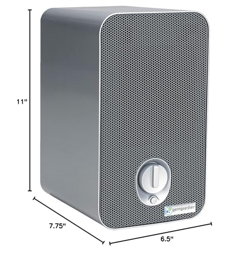 GermGuardian Air Purifier for Home with HEPA Filter, Removes 99.97% of Pollutants, Covers up to 375 Sq. Foot Room in 1 Hr, UV-C Light Helps Reduce Germs, Zero Ozone Verified, 11