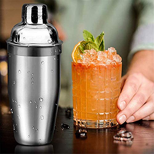 CaoQuanBaiHuoDian Haushalts-Cocktail-Shaker-Set Barkeeper Set Cocktail Shaker Professionelle Barkeeper Edelstahl… – Bild 6