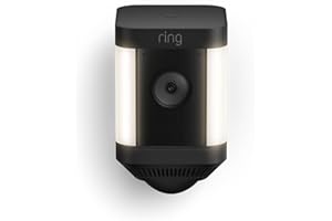 Ring Spotlight Cam Plus, Battery | Two-Way Talk, Colour Night Vision, and Security Siren - Black