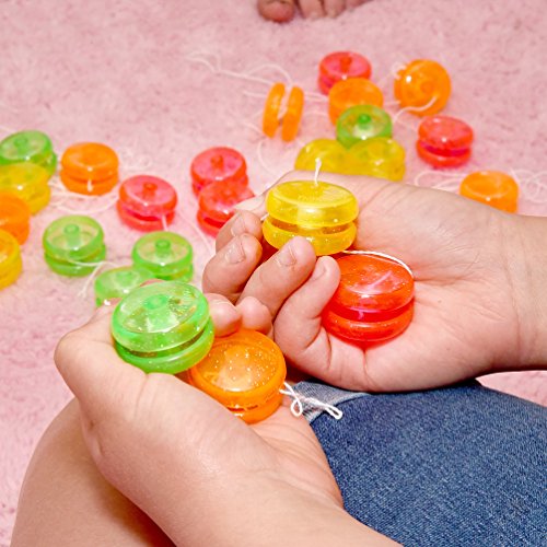 Kids Party Favor Pack - Mini 1.25" Glitter Yo Yo's (36 pieces) - Birthday Party Favors, Prizes, Giveaways, Goody Bag Fillers - Thumbnail 3