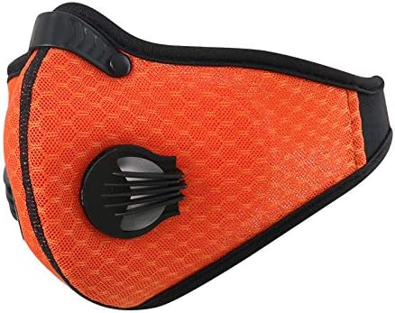 TDORA Dust Face Mask,Air Pollution Smoke Mask Activated Carbon Face Cover PM2.5 Air Filter Mask,Breathing Valve Mask Mouth Cover Mask for Running Cycling Motorcycling Skiing