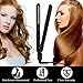 Titanium Flat Iron Hair Straightener, Auto Pow-off Straightener With Double Negative Ion 30s Fast Heating 1 Inch Floating Plate Never Pull Hair, Dual Voltage & Pouch Perfect For Travel Use