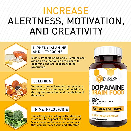 Natural Stacks Dopamine Brain Food Supplement 30 Day Supply