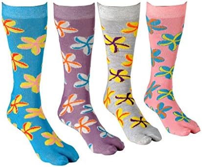 TexlonPrincess Women's Mid-Calf Length Socks (Pack of 4)