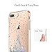 Unov Case Compatible with iPhone 8 Plus iPhone 7 Plus Case Clear with Design Embossed Pattern TPU Soft Bumper Shock Absorption Slim Protective Case 5.5 Inch (Watercolor Castle)