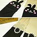 Sanwood Women's Fun Pattern Printed Tattoo Pantyhose Stockings Tattoo Legging Tights (Bunny)