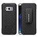 Galaxy S8 Case, Galaxy S8 Swivel Slim Belt Clip Holster Protective Phone Case, Defender Cover Holster Shell Combo Compatible for Samsung Galaxy S8 - Black