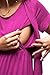sofsy Soft-Touch Rayon Blend Tie Front Nursing & Maternity Fashion Dress Dress - Berry Medium