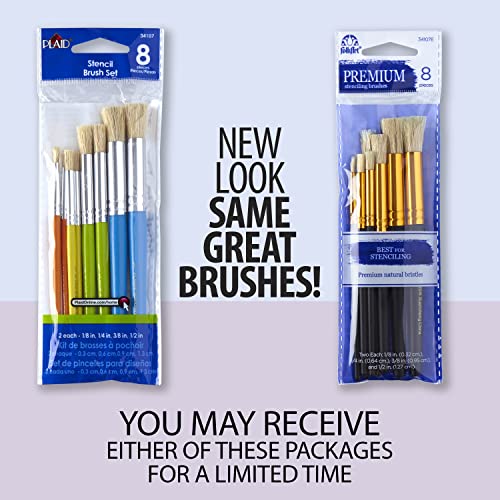 Plaid Stencil Brush Set, (8Piece), 0289956 Pricepulse