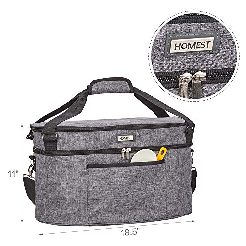 HOMEST Slow Cooker Bag for CrockPot 68 Quart, Insulated Travel