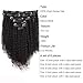 ABH AMAZINGBEAUTY HAIR Afro Curly Clip in Hair Extensions Real Human Hair 4A 4B Curly Clip ins for Black Women 120g 7 Pieces 17 Clips, #1B Natural Black 22 Inch