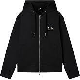 Armani Exchange Men's Poly Cotton Fleece Full Zip Hoodie