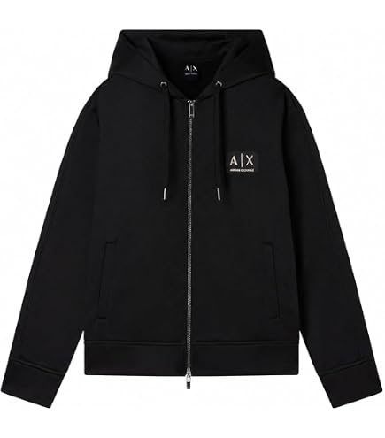 Armani Exchange Men's Arm Stripe Full Zip Up Jacket Sweatshirt
