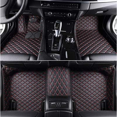 SIZHINIAN Custom made Car floor mats for bmw g30 e30 e34 e36 e39 e46 e60 e90 f10 f15 f20 f30 x1 x5 e53 e70 e87 x3 e83 floor mats for cars,Black red line