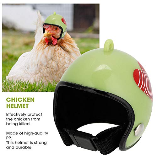GOTOTOP Hühnerhelm Lustiger Schutz Henne Schutzhelm Vogelschutzhut Haube Hühnerzubehör PP Flamme Schwarzer Marienkäfer… – Bild 5