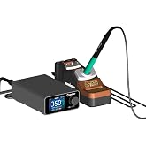 GEEBOON TC22 soldering station compatible with 115/210/245/T12 soldering tip color curve display soldering rework station (TC22, SDC02 245210KIT)