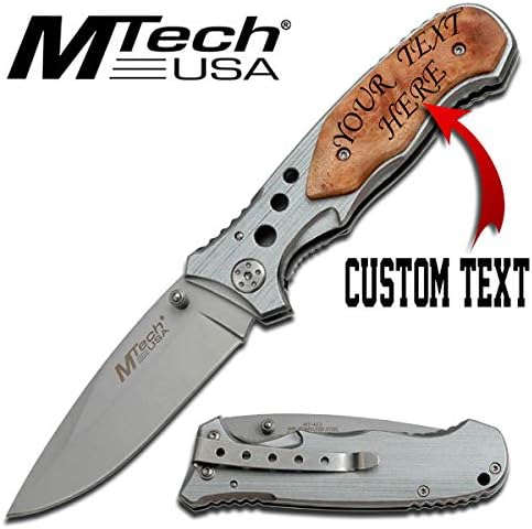 Personalized Mtech Tactical Folding Knife, Different Custom Names Knife, Father's Day Gift, Engraved With Your Personalizations, Design Your Own