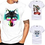 Mens Shirts,Han Shi Fashion Printing Casual Beach Short Sleeve Blouse Tank Tops Cami Vest