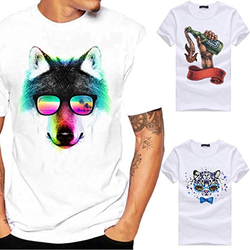 Mens Shirts,Han Shi Fashion Printing Casual Beach Short Sleeve Blouse Tank Tops Cami Vest Mens Shirts,Han Shi Fashion Printing Casual Beach Short Sleeve Blouse Tank Tops Cami Vest
