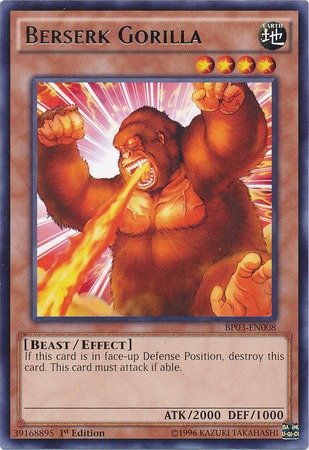 Yu-Gi-Oh! - Berserk Gorilla (BP03-EN008) - Battle Pack 3: Monster League - 1st Edition - Rare