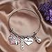 LParkin Aunt Godmother Bangle Bracelet Stainless Steel (Pink)