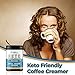 Keto Coffee Creamer with MCT Oil, French Vanilla Creamer Powder with Erythritol & Monkfruit Sweeteners-Collagen Creamer for Coffee-Sugar Free Vanilla Creamer-Keto Creamer for Coffee with MCT Oil